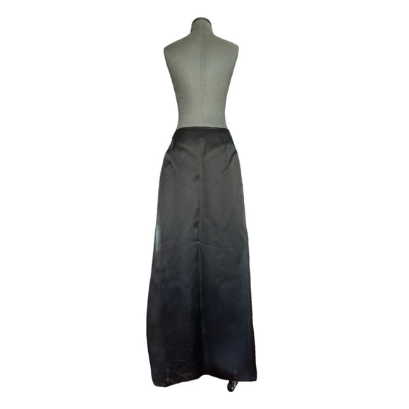 Women Maxi LAFAYETTE 148 Skirt Black Sheer Organza Circle High Waist Maxi Skirt - Picture 7 of 9